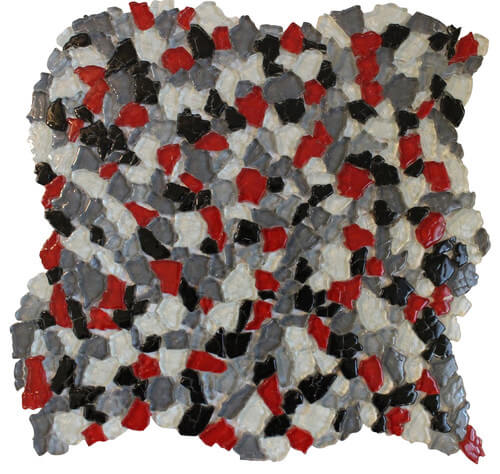 carrelage salle de bain mosaique coloré