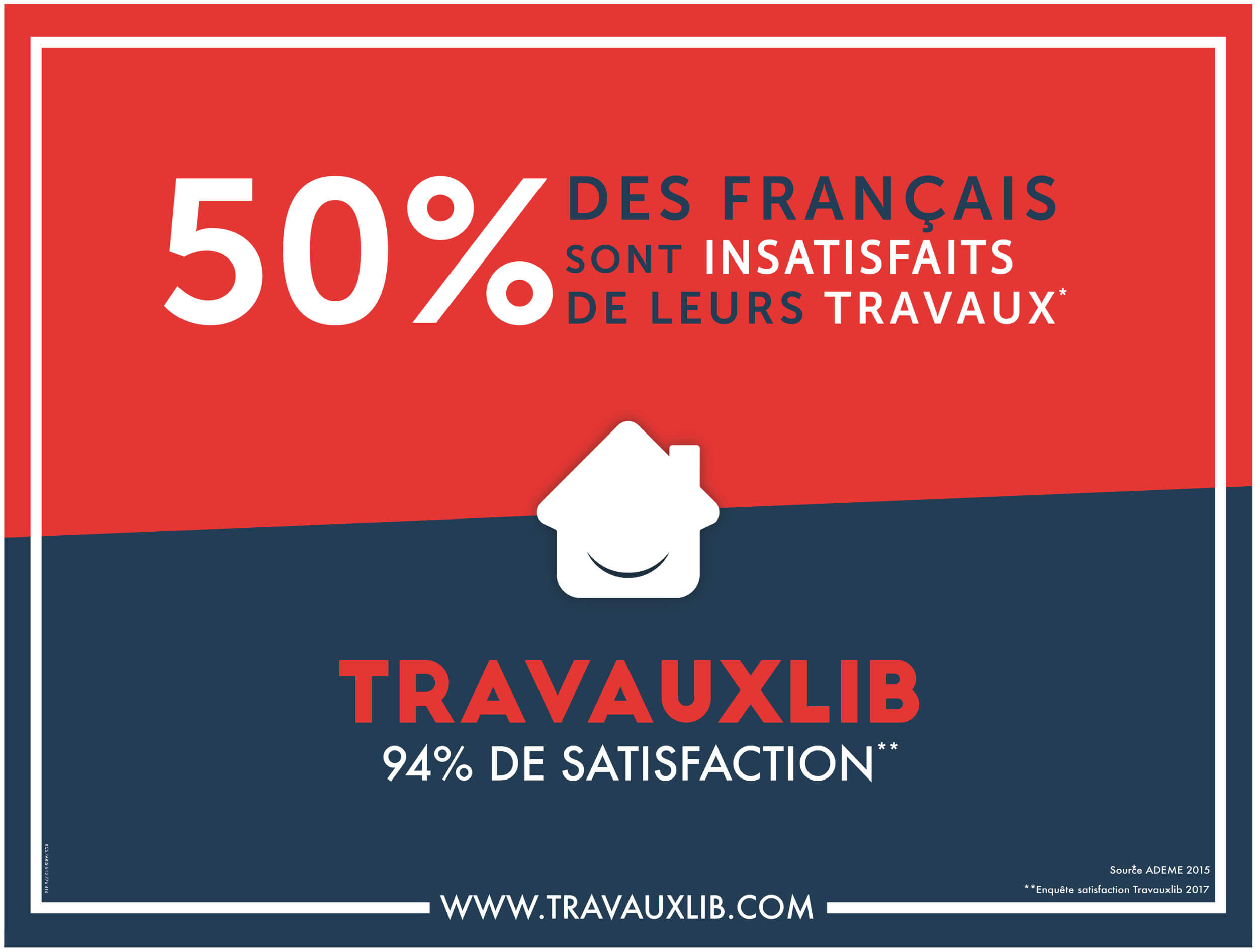 Pub Metro 50% des Francais sont insatisfaits de leurs travaux Travauxlib