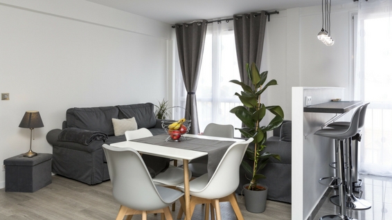 Avant Après rénovation séjour