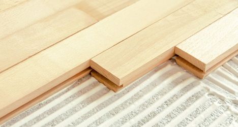 Pose de parquet collé