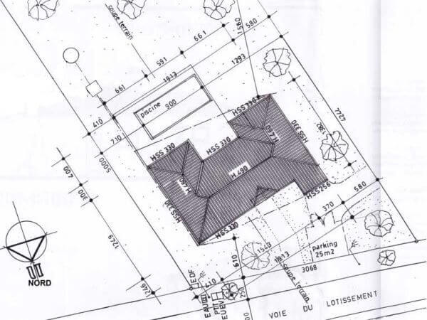 plan de masse maison