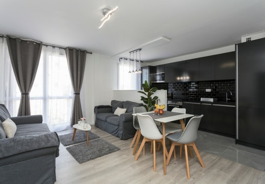 Rénovation appartement moderne salon