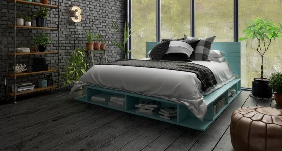 Parquet de couleur sombre
