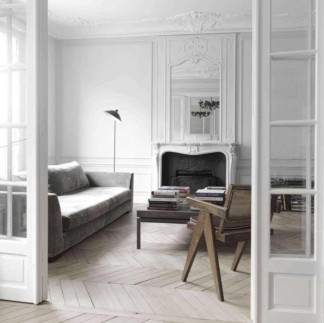 Exemple de rénovation d'un salon haussmannien