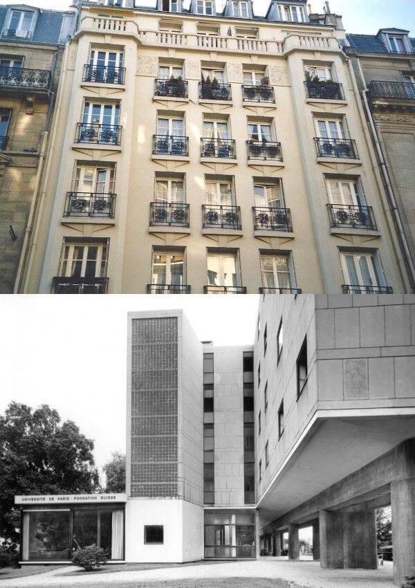 Immeuble des années 30 et architecture moderne à Paris