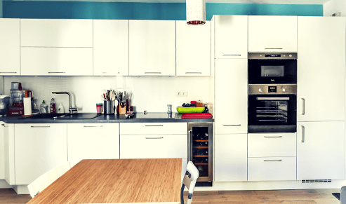 renovation cuisine equipee sol mur