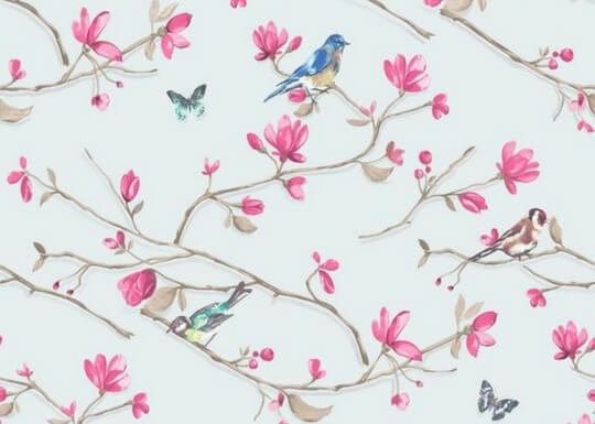 Papier peint thème floral